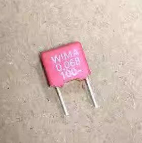 全新 红色WIMA 音响功放电容 100V0.068UF 683 68N FKP2 68nJ100