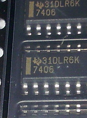 7406 DM7406M SN7406DR 逆变器/缓冲器 全新原装 SOP14 可直拍