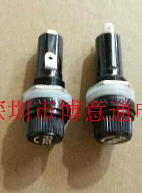 FUSE保险管座/保险管套 630玻璃管保险丝座子6X30 黑色 15A125VAC