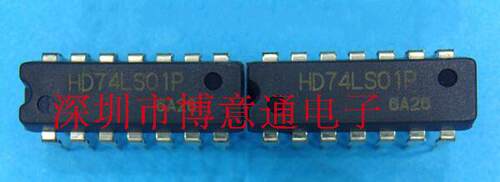 HD74LS01P  两输入端四与非门芯片 MC74LS01  TC74LS01 可直拍