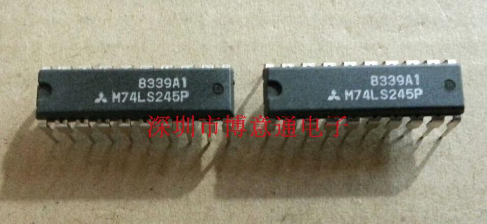 S245N双向总线发送器/接收器  三态输出八组总线收发器M74LS245P