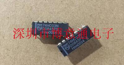 74HC03N  直插CMOS与非门/2输入端四与非门TTL  74hc03  可直拍