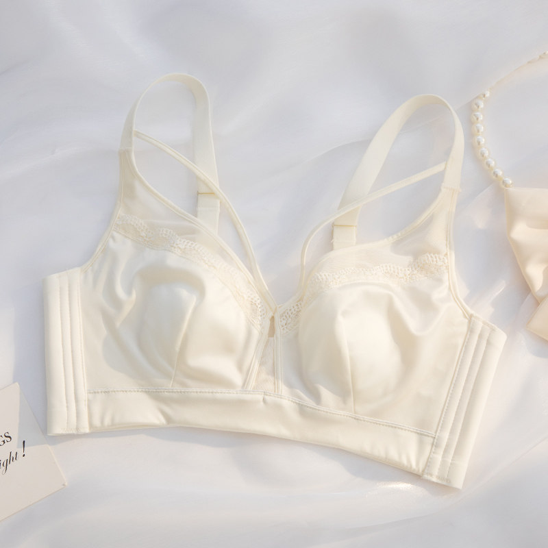 内衣女大胸显小兔耳朵薄款夏季收副乳防下垂无钢圈性感聚拢文胸罩,女士内衣/男士内衣/家居服,文胸,淘宝优惠券,粉丝福利购,淘宝优惠卷