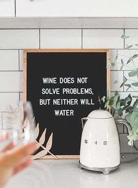 ins长方形木质儿童留言板