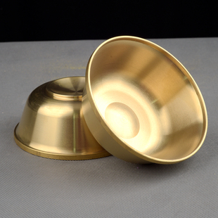 工艺品铜碗铜筷 纯黄铜家用金饭碗铜碗加厚 补铜餐具吃饭碗实心中式