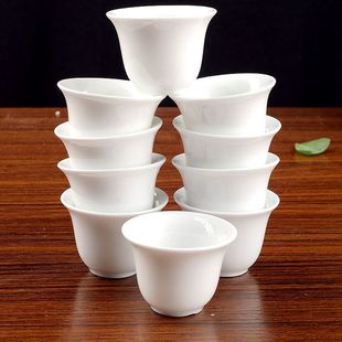 茶家用黄酒白酒杯传统老式 15毫升陶瓷小酒杯杯中式 三钱酒盅