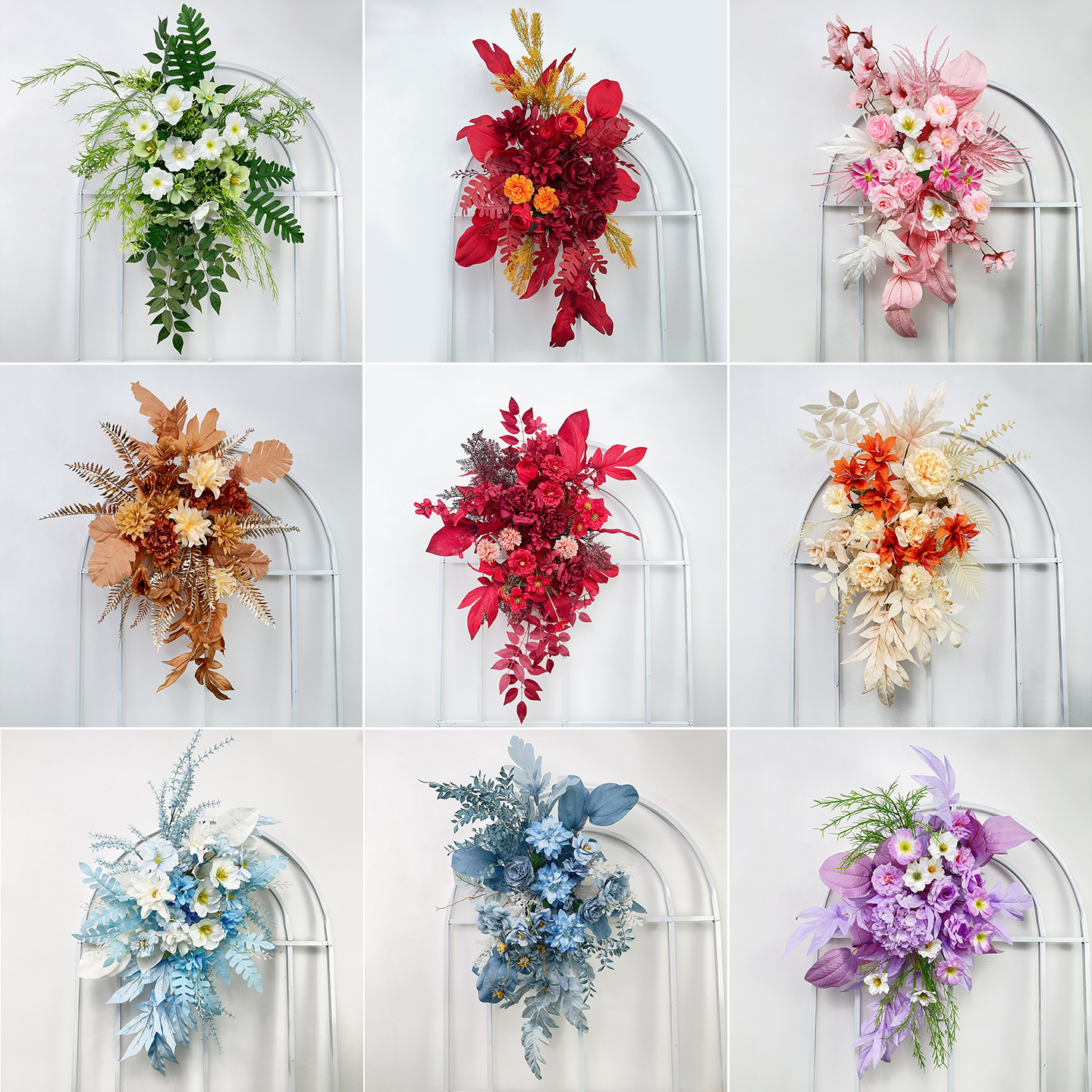 新款婚庆仿真花点花挂花路引假花