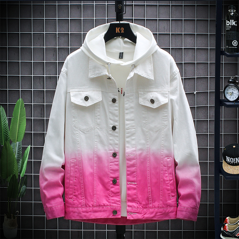 Men's and women's gradient denim jacket