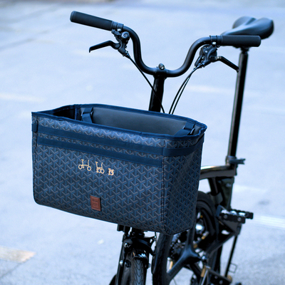 小布折叠车花纹宠物猪鼻扣车头包