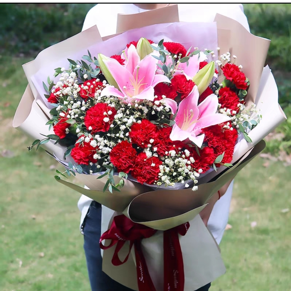 全国同城速递生日鲜花束玫瑰康乃馨送武汉南京西安合肥广州东莞店