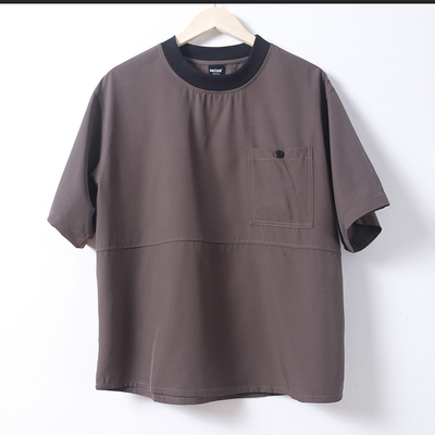 日系速干薄款圆领短袖T恤男士