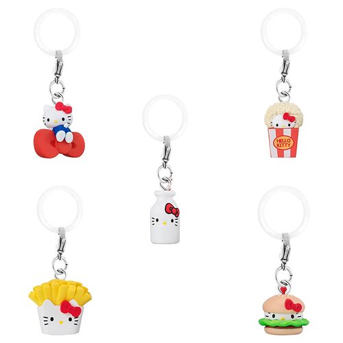 日本三丽鸥Kitty薯条爆米花汉堡扭蛋挂件