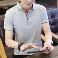 2019夏季打底短袖丅恤新款韩版潮流男纯棉上衣服 短袖袖polo衫t恤