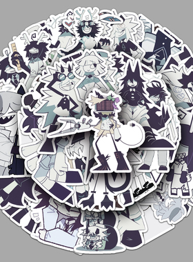 50张Fundamental Paper Education贴纸可爱动画防水装饰电脑贴纸