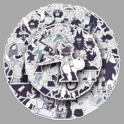 50张Fundamental Paper Education贴纸可爱动画防水装饰电脑贴纸