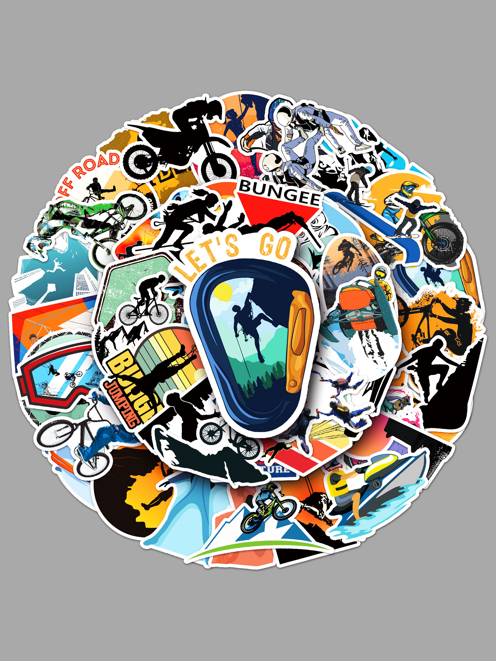 极限运动体育防水贴纸