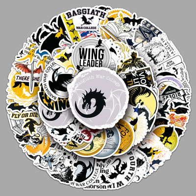 50张FourthWing卡通DIY涂鸦贴纸