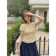 短款 April Flower t恤女2026新款 春夏设计感修身 短袖 T恤170180