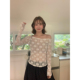 长袖 April Flower 蕾丝上衣女春夏季 绝美氛围感修身 小衫 170096
