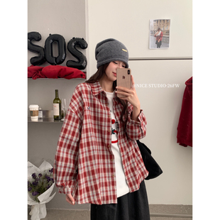 格子衬衫 奶思家NICE 上新刺绣大版 2026年春款 08909 STUDIO