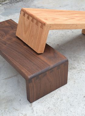 黑胡桃木尺寸定做显示器增高架电视机橡木抬高佛龛增高咖啡机垫高