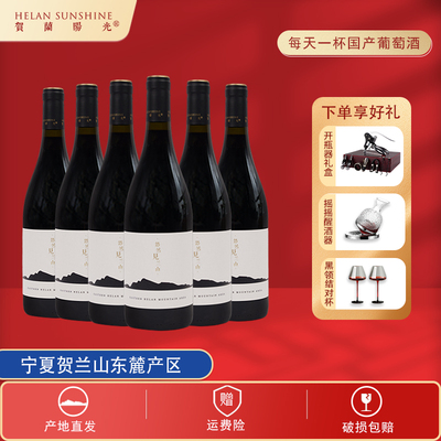 宁夏贺兰山东麓山海干红葡萄酒