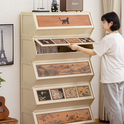 书架置物架落地多层卧室靠墙收纳