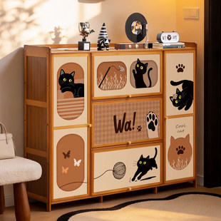 鞋架子多层家用门口入户带门鞋柜收纳柜一体靠墙简易新款爆款高档