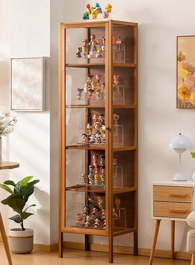 手办玩具展示架透明可视防尘收纳置物架宿舍好物落地租房神器柜子