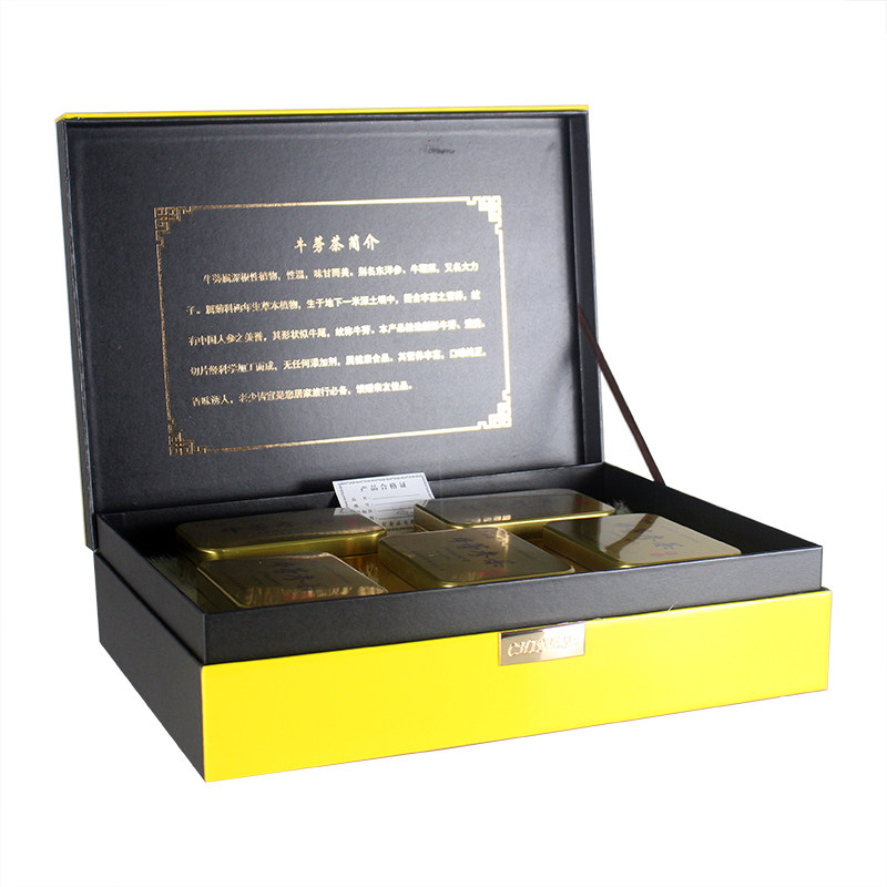 健益双营黄金牛蒡茶礼盒牛蒡参茶500g牛膀根片养生茶山东苍山特产