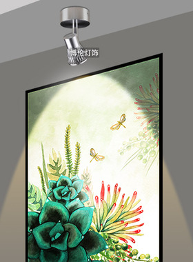 明装射灯led单灯背景墙灯万向吸顶电视led射灯3W照画聚光酒吧射灯