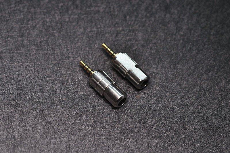 5mm插头2.5mm平衡插头合金精雕镀金 立体声耳机插头