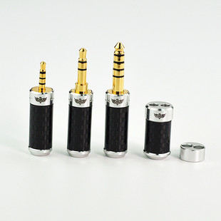 镀金插头分线器滑块耳机线维修更换插件 4.4mm 3.5mm 2.5mm