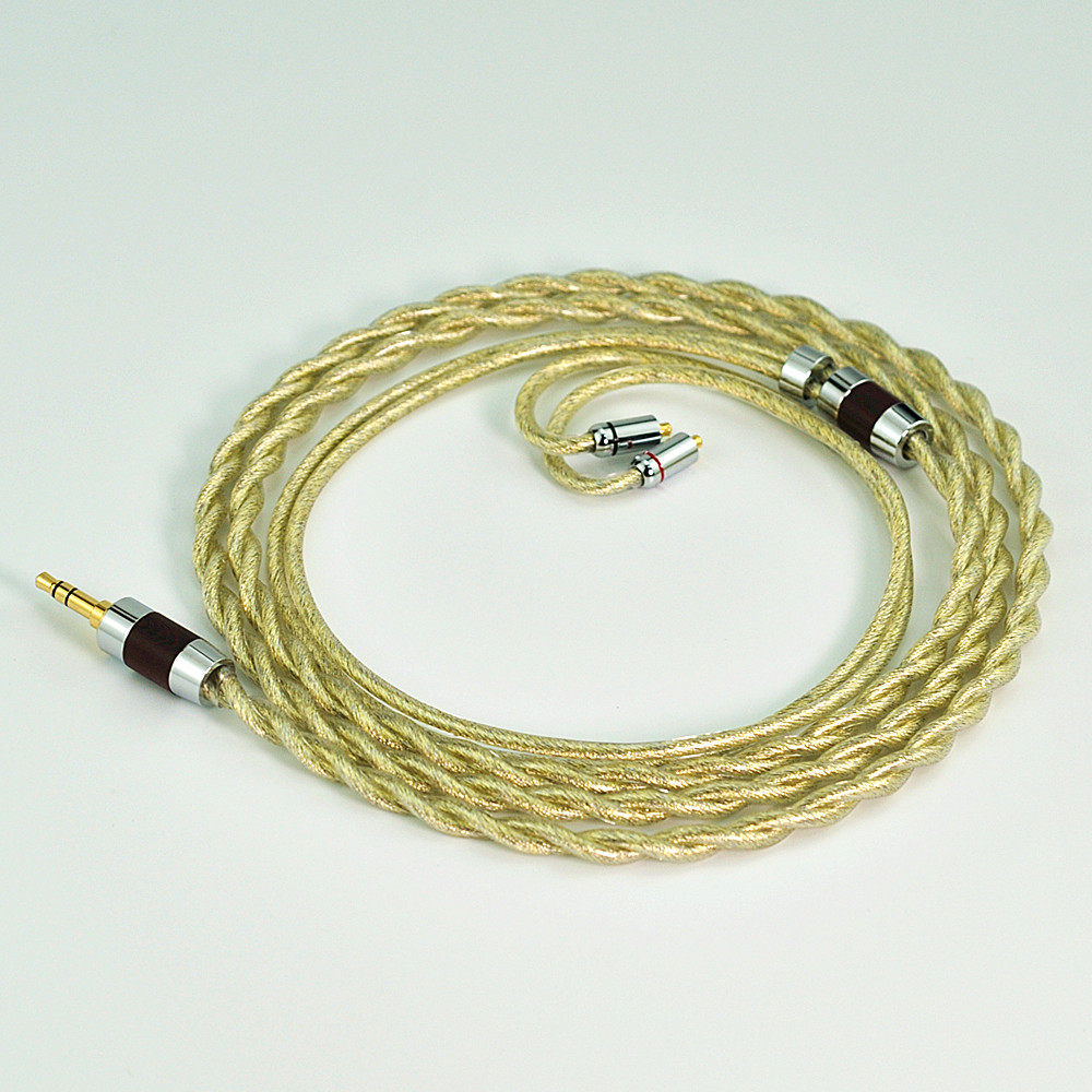 金银钯铜合金镀金同轴结构 MMCX 0.78 ie900 qdc 耳机升级线材