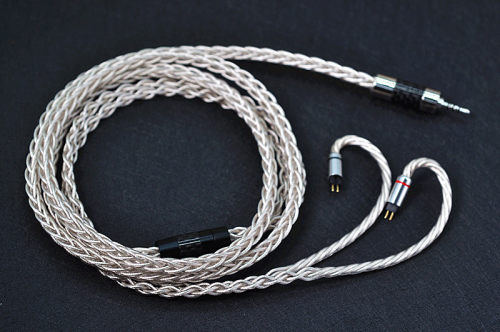 UPOCC litz 7N冷冻单晶铜镀银 mmcx qdc IE300黑黄鹂 4.4升级线