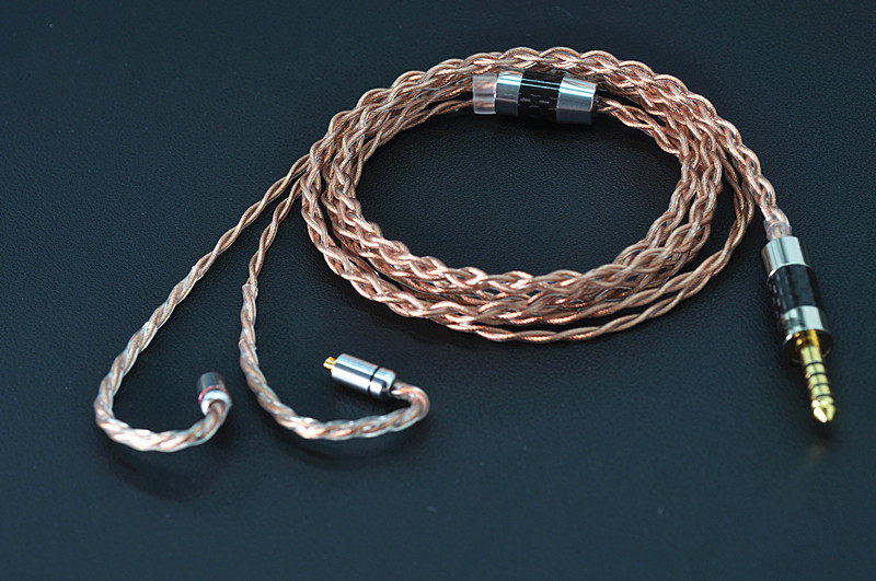 Litz  7N冷冻单晶铜occ mmcx qdc 334 黑黄鹂 4.4耳机升级线