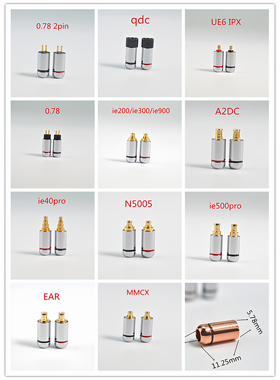 mmcx 0.78a2dc ie900 n5005 ear ie40pro ie500pro IPX耳机线插针