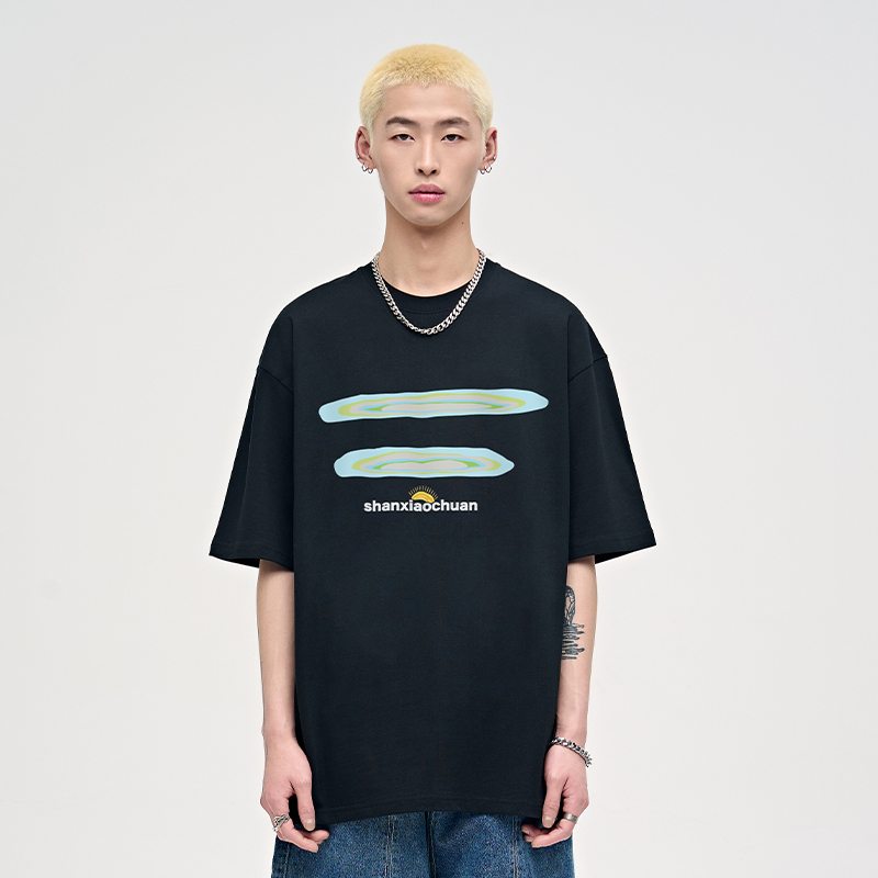 山小川卡通男生纯棉短袖T恤