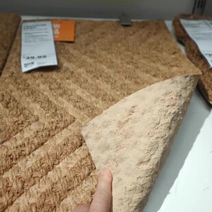 国内宜家正品代购瓦格雷科门垫天然色/米色地毯入户垫子脚垫北欧
