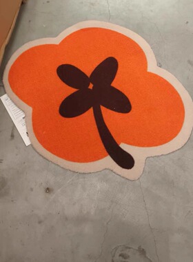 国内济南宜家代购弗斯达门垫柿子/橙色56x70 厘米地垫入户地垫