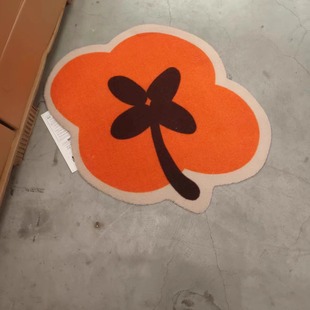 国内济南宜家代购弗斯达门垫柿子/橙色56x70 厘米地垫入户地垫