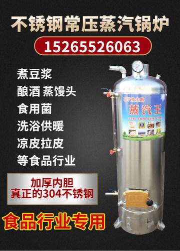 烧煤烧柴蒸汽锅炉热水炉煮豆浆酿酒蒸馒头杀青菌包商用