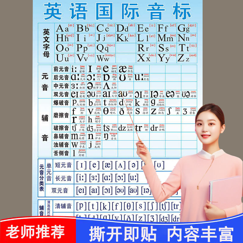 英语国际音标挂图小学生4
