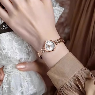 聚利时JULIUS超薄小巧圆形手表小金表手链表时尚 复古女士学生女表