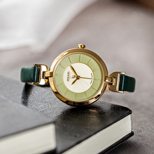 专柜正品 超薄女士手表文艺复古学生防水皮带礼盒 julius聚利时正品