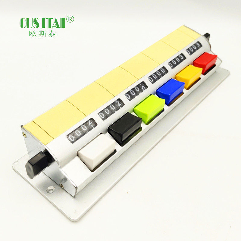 欧斯泰新款全铝合金6联排连体实验化验室用细胞组合按键计数器