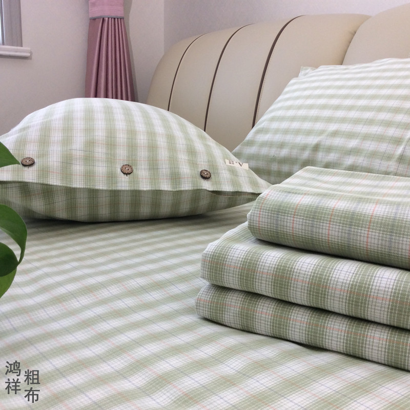 A类纯棉老粗布床单山东全棉被单