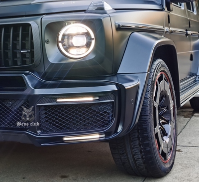 W464 新款大G级 改装 巴博斯 包围 G900 B900 前杠 日行灯