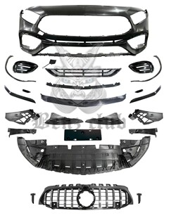 新款A级 W177 A180 A200 A250 A260 A35 改装 A45 包围 前杠 中网