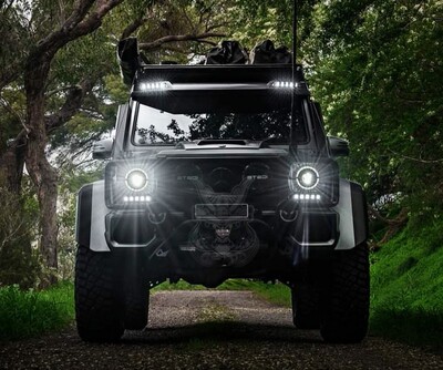 W463 G350 G500 G55 G63 4x4 老改新 熏黑 LED 大灯总成 更光更亮